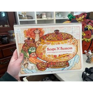 Vintage 1979 Soups N Seasons‎ Engagement & Cooking Calendar Recipes